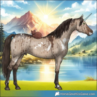 Horse Color:White Spotted Liver Red Dun Brindle 