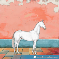 Horse Color:Gold Champagne Dun Snowcap Brindle 