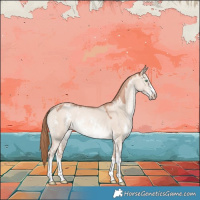 Horse Color:Gold Champagne Dun Sabino 