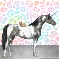 Horse Color:White Spotted Grullo Ice Tobiano Brindle