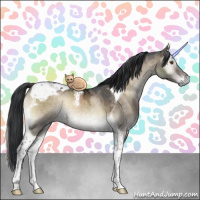 Horse Color:Brown Ice Onyx Tobiano 