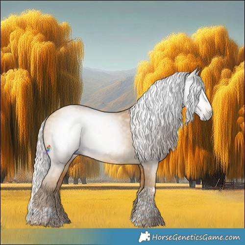 Horse Color:Gray Silver Sable Cream Champagne Tobiano Rabicano
