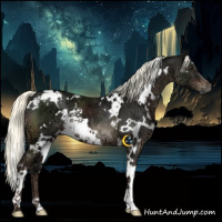 Horse Color:White Spotted Liver Chestnut Ice Mushroom 