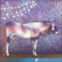 Horse Color:Watercolor White Spotted Liver Red Onyx