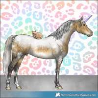 Horse Color:White Spotted Silver Buckskin Dun Brindle