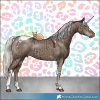 Horse Color:Liver Red Dun Mushroom Tobiano Brindle 