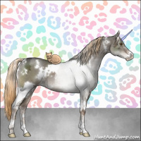 Horse Color:White Spotted Liver Red Dun Ice Sabino 
