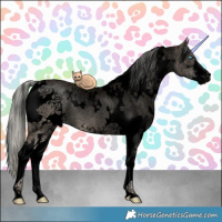 Horse Color:Void White Spotted Liver Red Dun Ice Pearl Mushroom Sabino