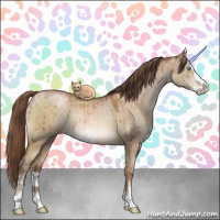 Horse Color:Brown Pearl Dun Sabino Brindle 