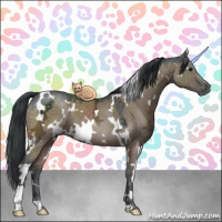 Horse Color:White Spotted Grullo Ice 
