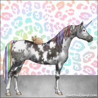 Horse Color:Painted White Spotted Midnight Chocolate Silver Grullo Chinchilla Ice Onyx Brindle 