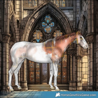 Horse Color:Plaid  Liver Red Onyx Sabino Tobiano 