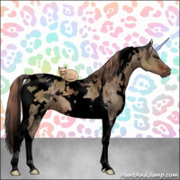 Horse Color:Void White Spotted Liver Red Dun Tobiano Brindle 