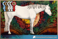 Horse Color:Perlino Dun