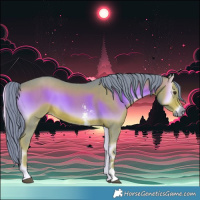 Horse Color:Watercolor Liver Red Onyx Sabino 
