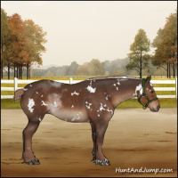 Horse Color:White Spotted Liver Chestnut 