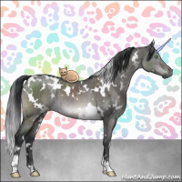 Horse Color:Platinum White Spotted Brown Dun Mushroom Brindle 