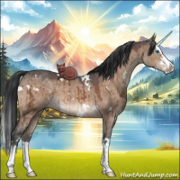 Horse Color:White Spotted Brown Ice Dun Splash Brindle 