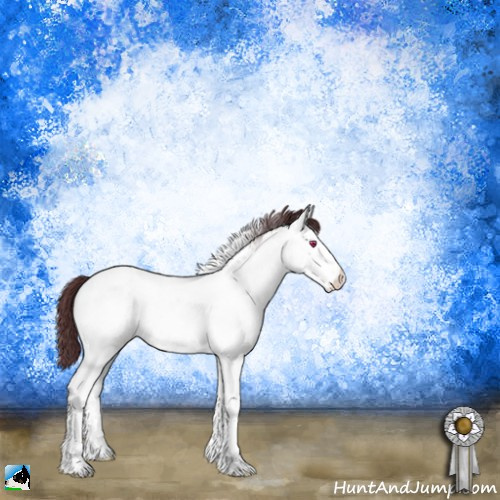 Horse Color:White Spotted Chocolate Brown Chinchilla Tobiano 