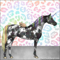 Horse Color:Painted White Spotted Midnight Chocolate Silver Blue Onyx Chinchilla Ice 