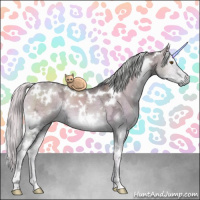 Horse Color:White Spotted Silver Grullo Chinchilla Ice Onyx 