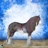 Horse Color:Nacre Chocolate Brown Chinchilla Ice Sabino Rabicano