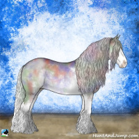 Horse Color:Nacre Chocolate Silver Brown Chinchilla Dun Sabino Splash 
