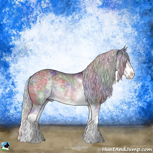 Horse Color:Nacre Chocolate Silver Smoky Black Chinchilla Sabino Rabicano 