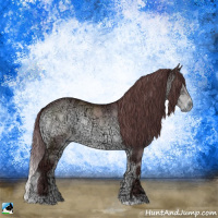 Horse Color:Chocolate Brown Chinchilla Ice Onyx