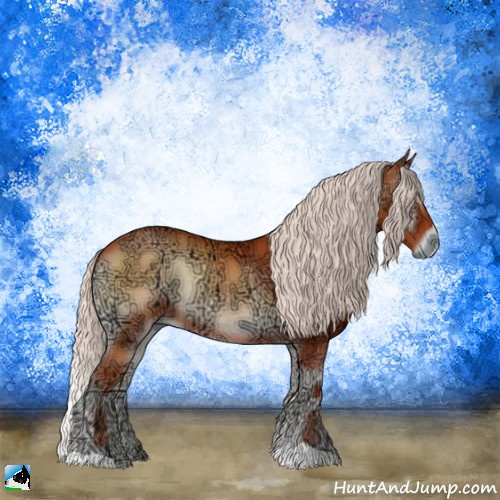 Horse Color:Chocolate Silver Brown Ice Onyx Rabicano