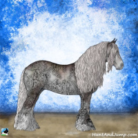 Horse Color:Chocolate Silver Blue Onyx Chinchilla Ice Sabino 
