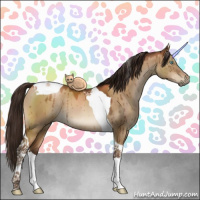 Horse Color:Gray Brown Pearl Dun Tobiano Brindle 