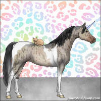 Horse Color:Brown Ice Roan Dun Tobiano Brindle 