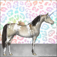 Horse Color:White Spotted Buckskin Ice Dun Mushroom 