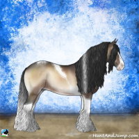 Horse Color:Brown Onyx Sabino Splash Tobiano Rabicano 