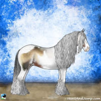 Horse Color:Brown Onyx Sabino Splash Tobiano 