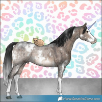Horse Color:White Spotted Brown Ice Dun Sabino Splash Brindle 