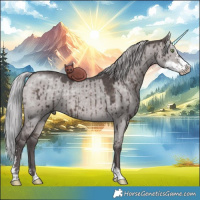 Horse Color:Platinum Silver Brown Dun Sabino Brindle 