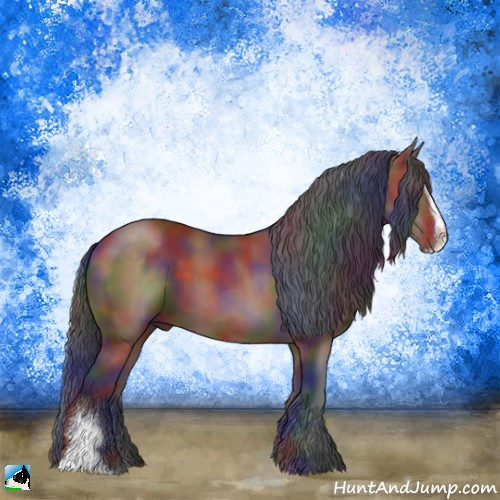 Horse Color:Nacre Brown Sabino 
