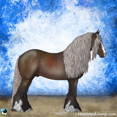Horse Color:Silver Brown Sabino Rabicano 