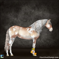 Horse Color:White Spotted Silver Blue Onyx Pearl 
