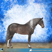 Horse Color:Platinum Liver Chestnut Tobiano 