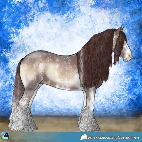 Horse Color:Chocolate Brown Onyx Sabino 