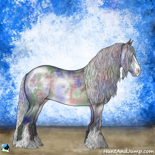 Horse Color:Nacre Silver Brown Chinchilla Sabino 