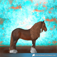 Horse Color:Liver Chestnut Tobiano 