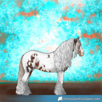 Horse Color:Liver Chestnut Tobiano Near Leopard 