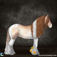 Horse Color:Brown Pearl Onyx Tobiano 