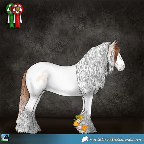 Horse Color:Classic Champagne Ice Pearl Onyx Splash Tobiano 
