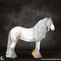 Horse Color:Silver Brown Ice Pearl Onyx Splash Tobiano 