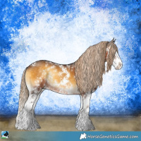 Horse Color:Chocolate Palomino Onyx Sabino Splash Rabicano